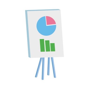 Grafik grafikli sunum tahtası