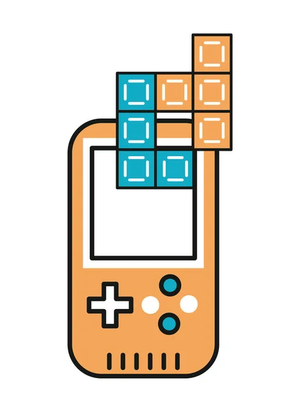 Icône de dispositif portable de jeu vidéo — Image vectorielle