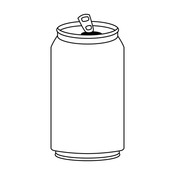 Soda can icon, flat design — Stock Vector
