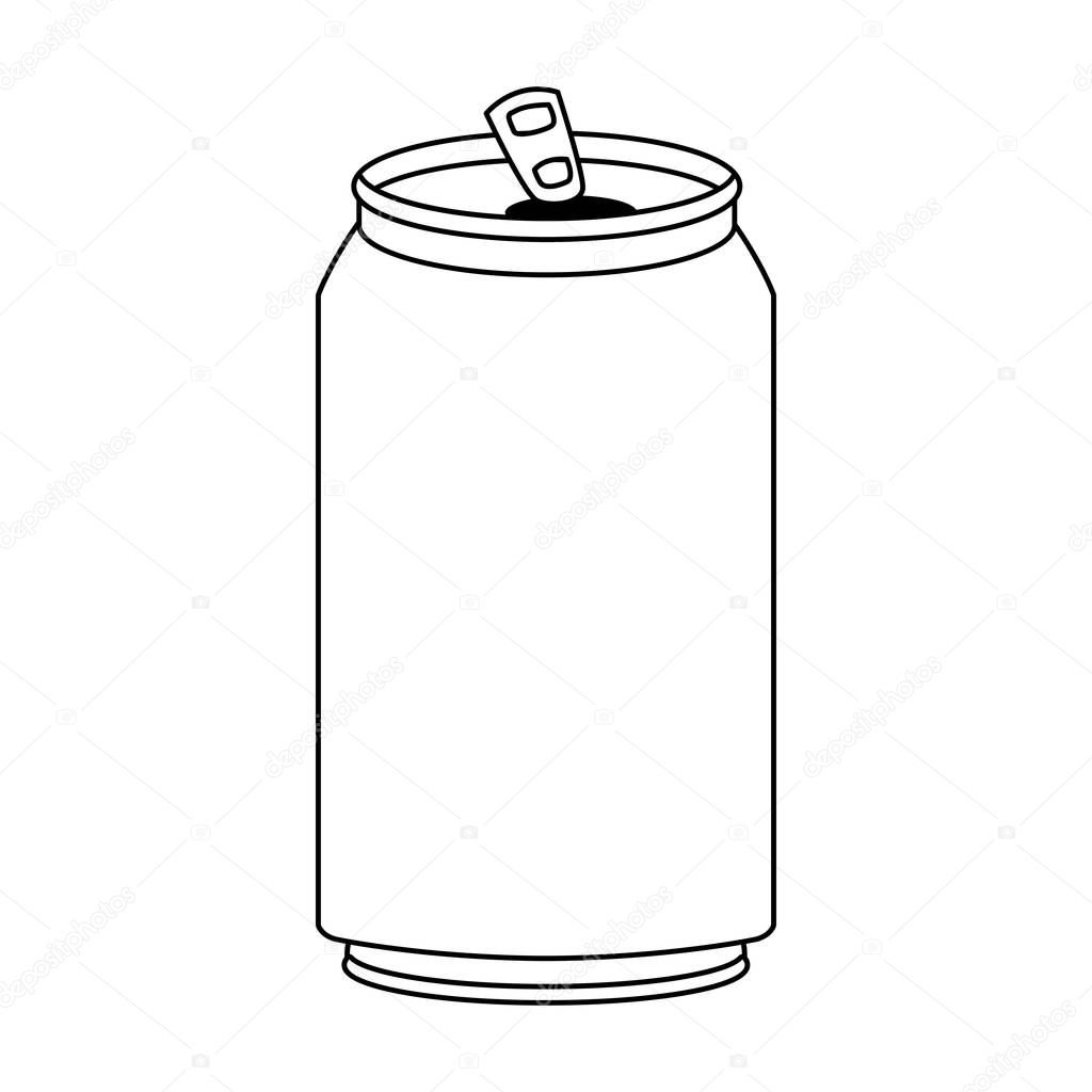 soda can icon, flat design