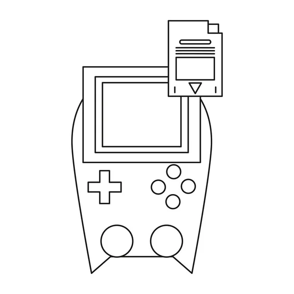 Ikona přenosného zařízení videohry — Stockový vektor