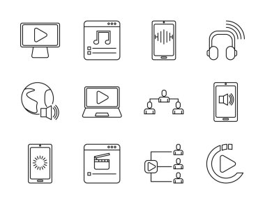 Akış kümesi simgelerinin demeti