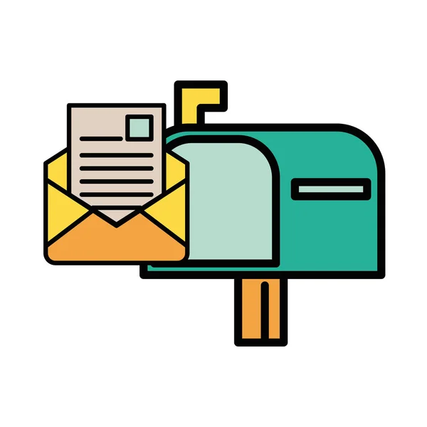 信封邮件与邮箱邮政服务 — 图库矢量图片