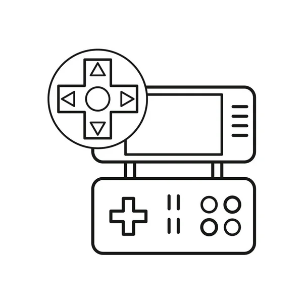 Icono de dispositivo portátil de videojuego — Vector de stock