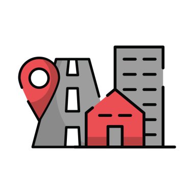 Yol ile pin işaretleyici konum rehberi