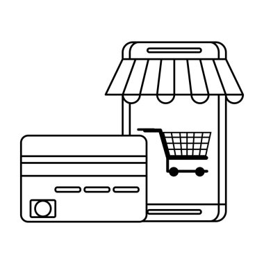 Akıllı telefon ekommerce ile kredi kartı