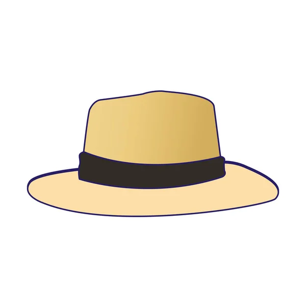Пляж капелюх значок — стоковий вектор