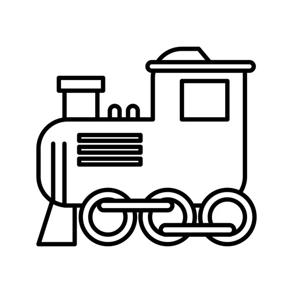 Little train toy isolated icon — ストックベクタ