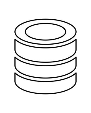 Veri Merkezi diskleri izole simgesi