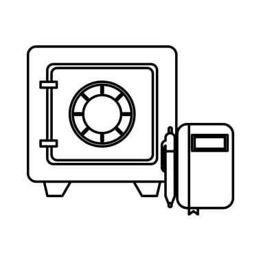 Güvenli kutu parası izole edilmiş simge