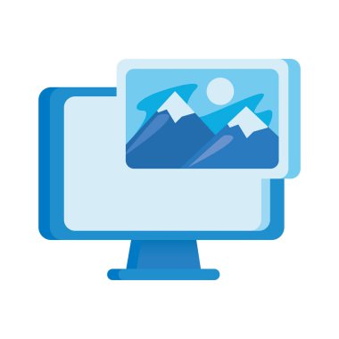 resim dosyasıyla masaüstü bilgisayar görüntüsü