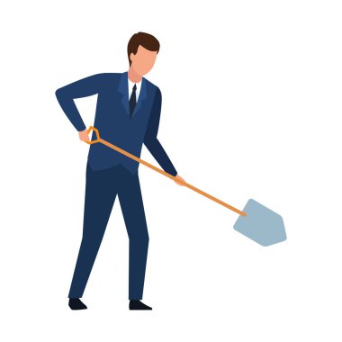 İş adamı avatar vektör tasarımı