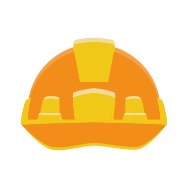 Güvenli kask simgesi, renkli tasarım