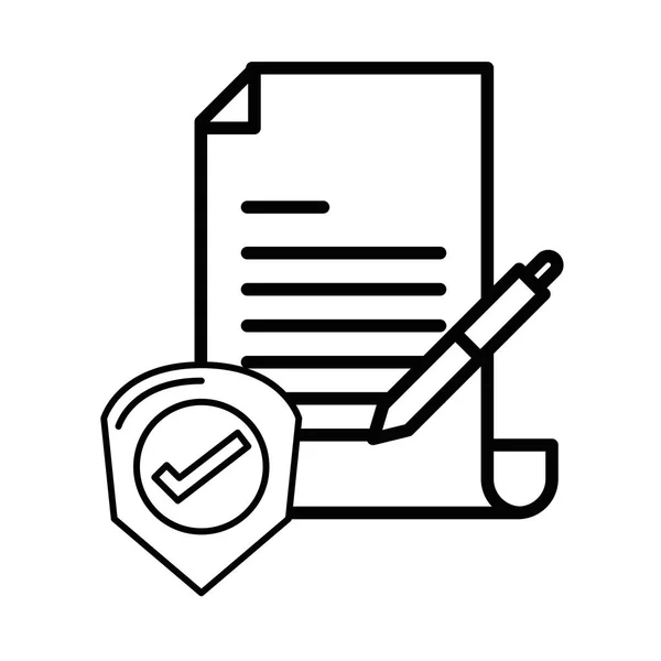 Έγγραφο καταλόγου ελέγχου με την προμήθεια στυλό — Διανυσματικό Αρχείο