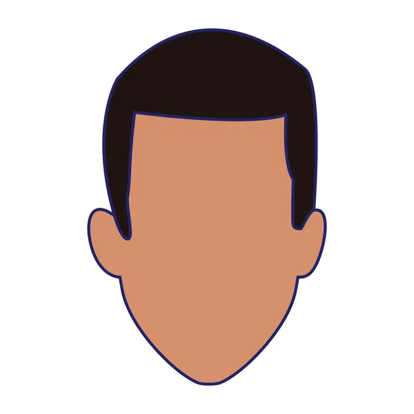 Icono de cara de hombre por defecto — Vector de stock