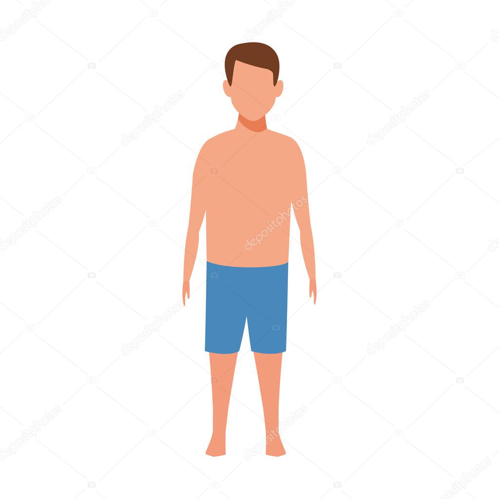 avatar boy wearing swimsuit icon