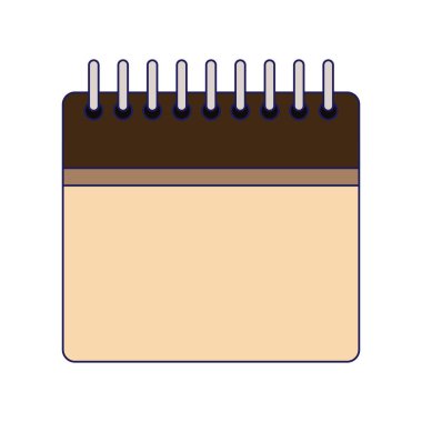 boş takvim simgesi, renkli tasarım