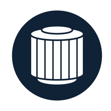 araba montaj parçası düz simge