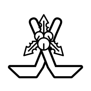 Mutlu noeller yapraklar ve tohumlar