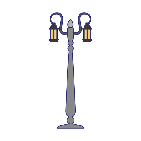 Street lamp icon, colorful design — 스톡 벡터