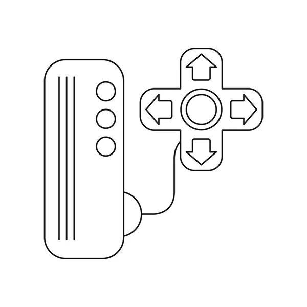 Icono del dispositivo de consola de videojuegos — Vector de stock