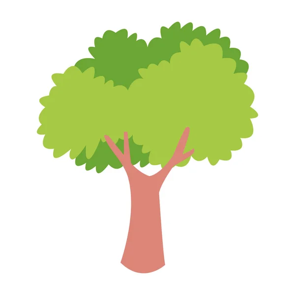 Immagine icona albero, design piatto — Vettoriale Stock