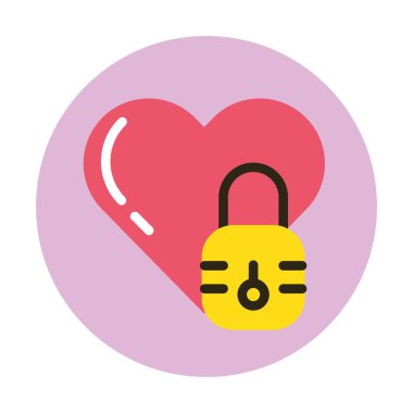 Sevgililer günün kutlu olsun. Kalp kilidi.