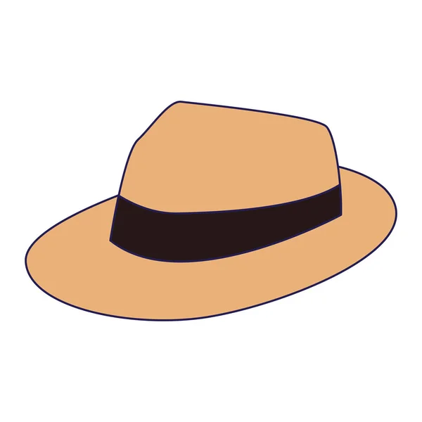 Ikona kapelusza plażowego, płaski design — Wektor stockowy