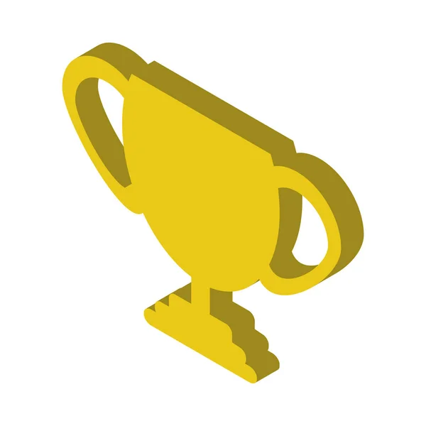 Pokal-Auszeichnung isolierte Ikone — Stockvektor