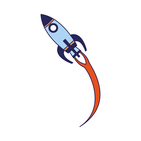 太空火箭图标，五彩斑斓的设计 — 图库矢量图片