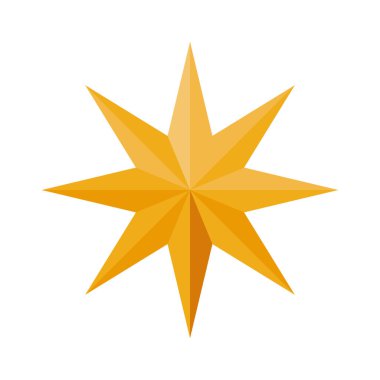 Mutlu noeller altın yıldız ikonu