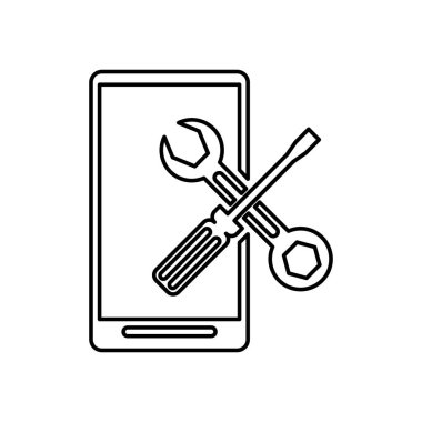 akıllı telefon tornavida ve ingiliz anahtarı onarım araçları