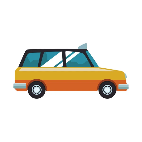 Εικονίδιο αυτοκινήτου ταξί, επίπεδη σχεδίαση — Διανυσματικό Αρχείο