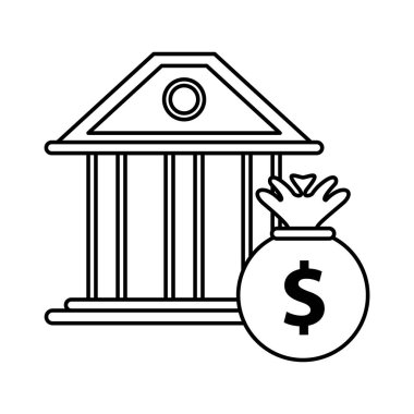 Banka binalı para çantası