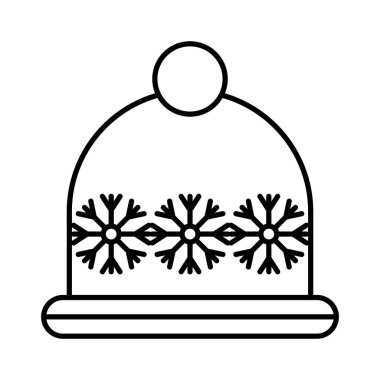 Kar taneleriyle mutlu noel şapkaları