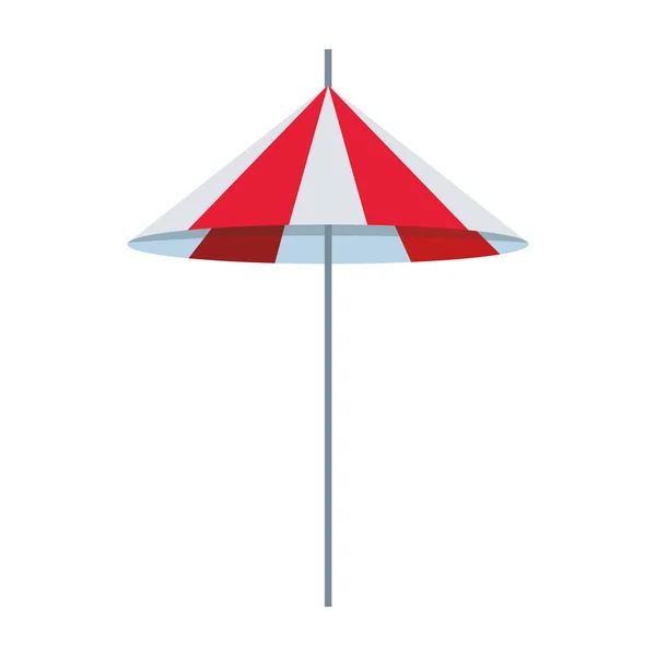 Strand napernyő ikon, lapos kialakítás — Stock Vector
