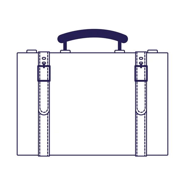 Icône de valise de voyage, design plat — Image vectorielle
