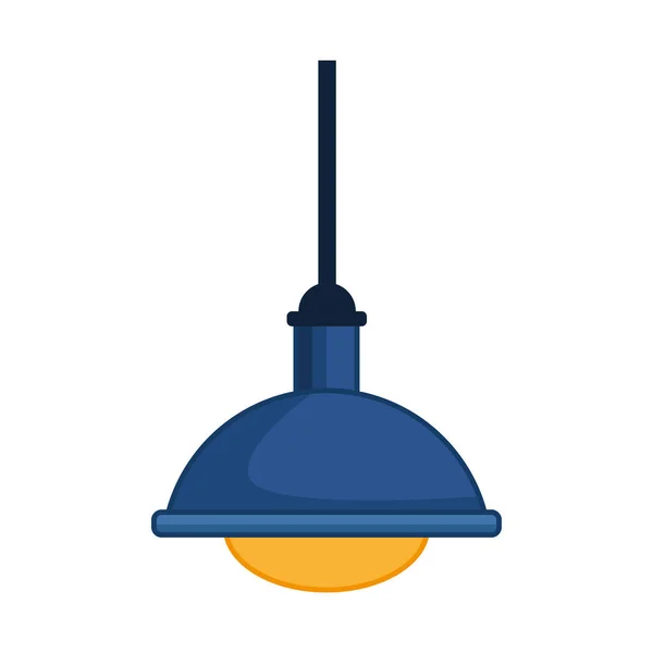 Ikona lampy sufitowej, płaska konstrukcja — Wektor stockowy