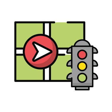 Semforlu kağıt haritası rehberi