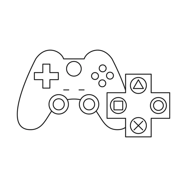 Video oyunu kontrol çubuğu simgesi — Stok Vektör