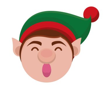 Sevimli Noel Baba yardımcısı karakteri