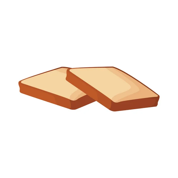 Brot-Ikonen-Ikone, buntes Design — Stockvektor