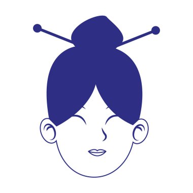 Doğulu saç stili ikonu olan kadın