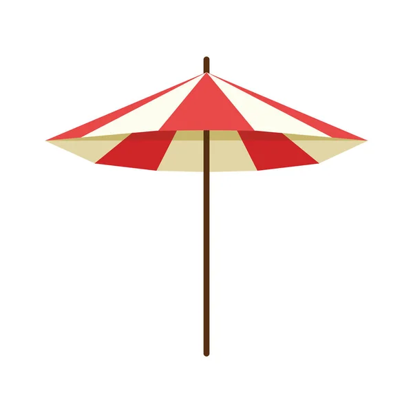 Beach parasol icon, flat design — Stock Vector