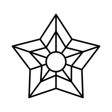 Mutlu noeller dekoratif yıldız simgesi