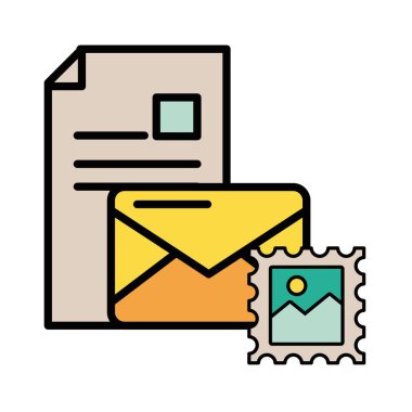 Resim dosyası posta hizmeti içeren zarf iletisi