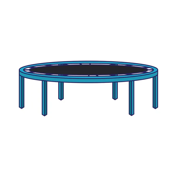 Aire de jeux icône de trampoline, design plat — Image vectorielle