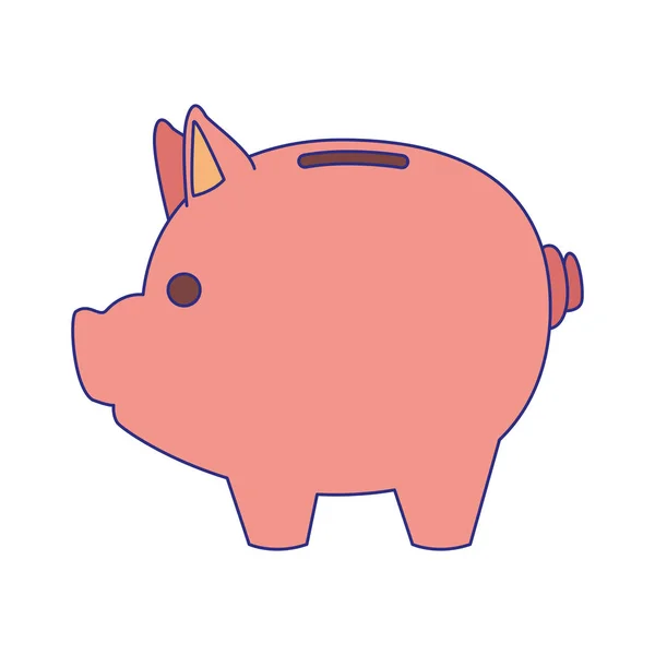 Geïsoleerde piggy icon vector ontwerp — Stockvector