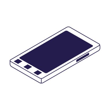 akıllı telefon aygıtı simgesi, düz tasarım