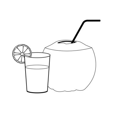 portakal suyu ve hindistan cevizi suyu.